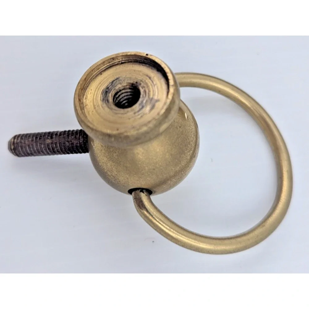 Brass Koi Fish Dolphin Screw on Part Solid Decor Repurpose Furniture Piece